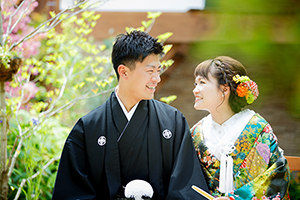 福知山　和装　打掛　結婚式　花嫁　写真